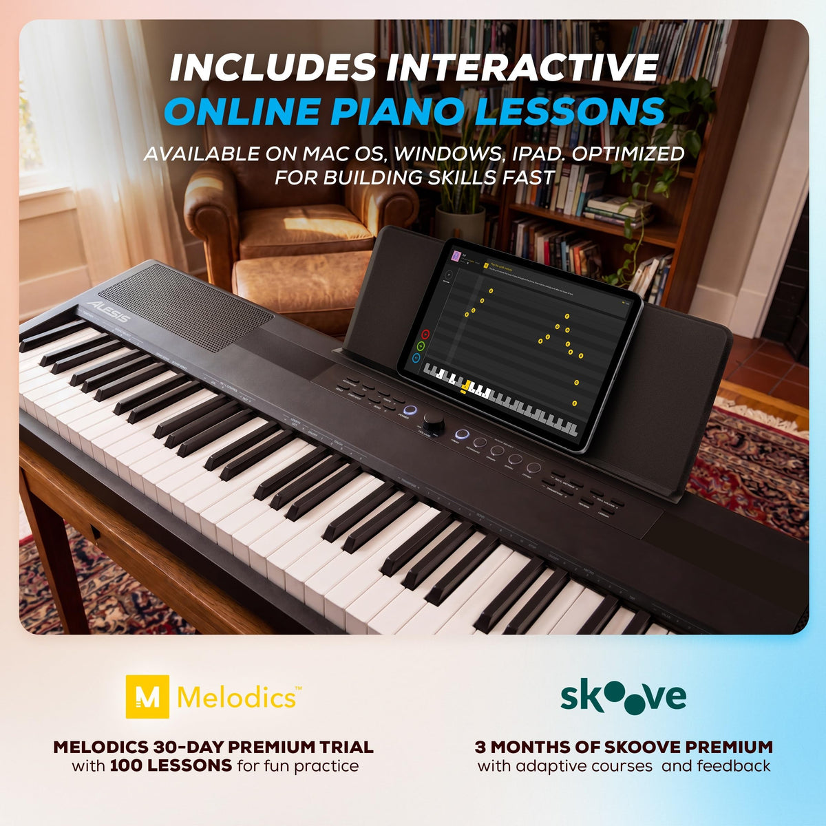 88-Key Weighted Digital Piano with Hammer Action W65508