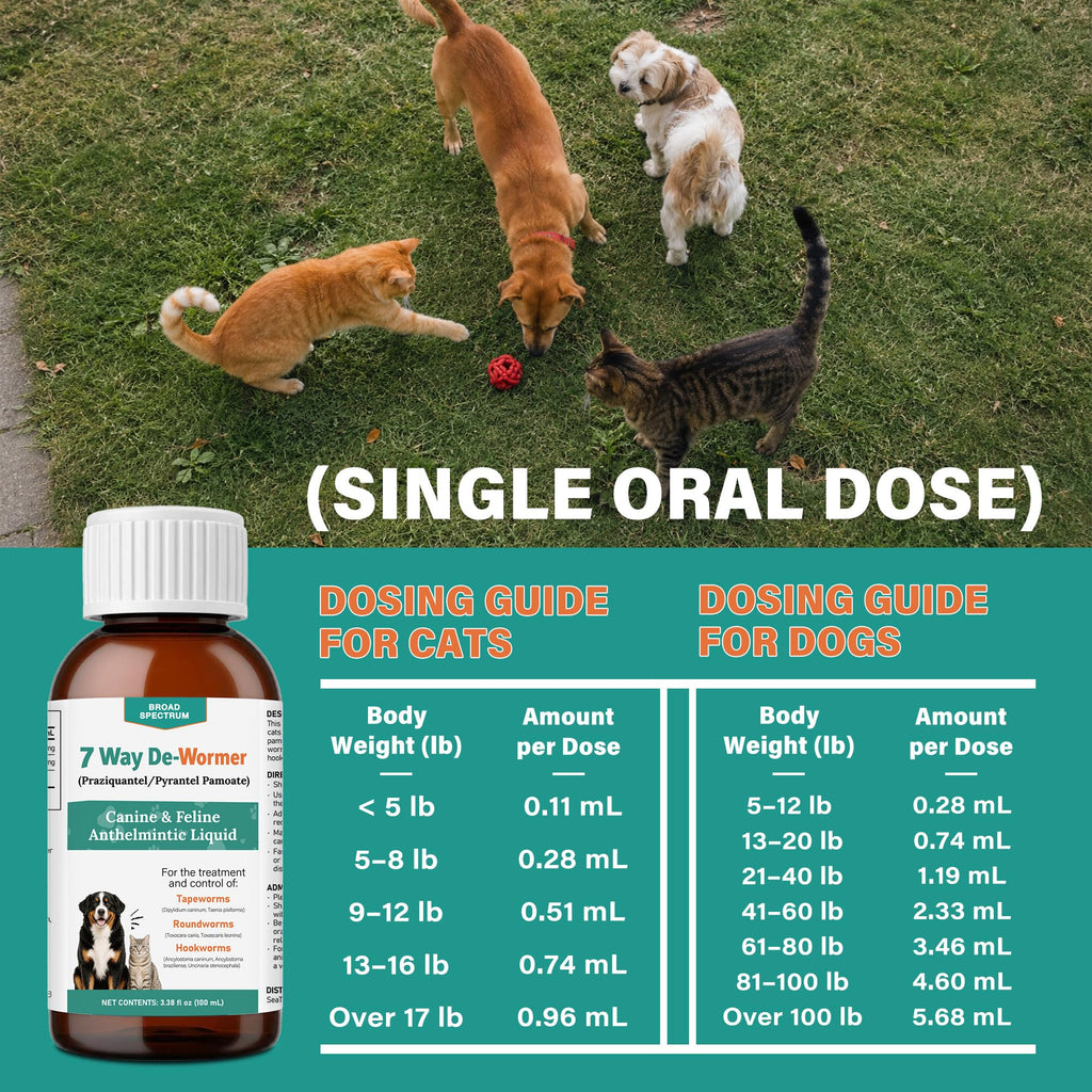 Dewormer for Dogs and Cats 3.38 fl oz M8582