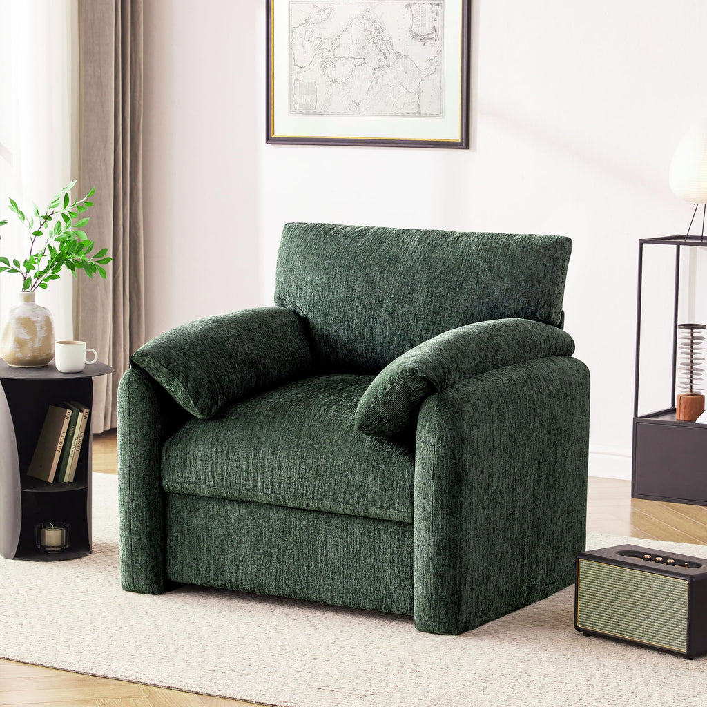 2 Pack Oversized Green Accent Chair E17972