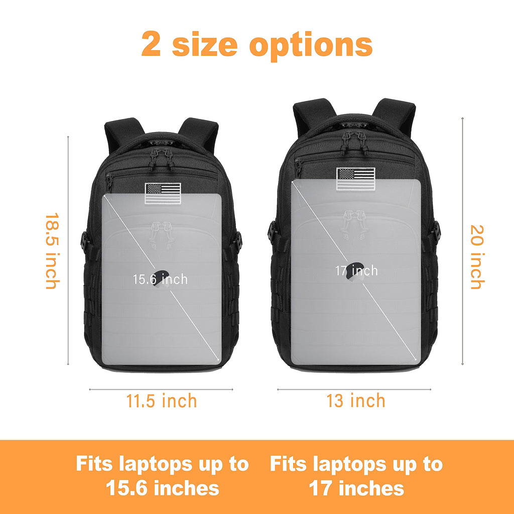 Black Small Tactical Backpack O344