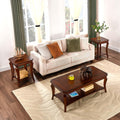 Set of 3 Solid Wood Coffee Table U120849