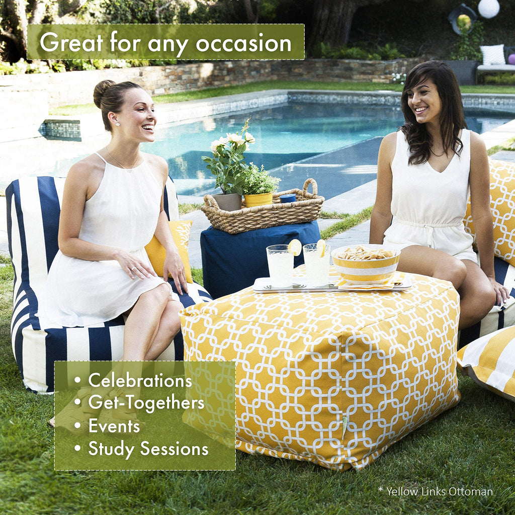 Teal Ottoman X893